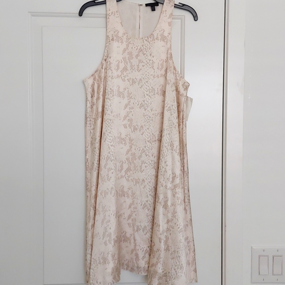 ATM Snake Print Silk Mini-Dress